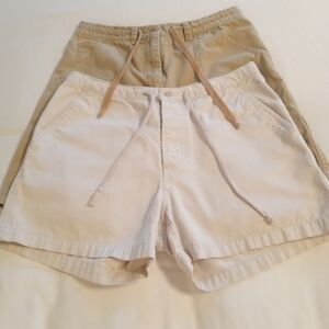 Jones New York ,In Tan Size 4. Gap Shorts In cream, Size Small.